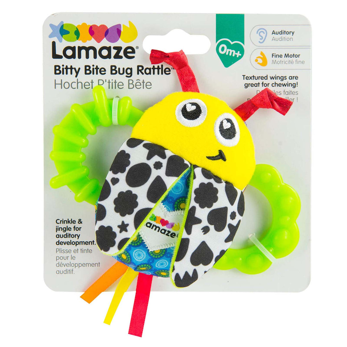 Lamaze Bitty Bite Bug Rattle Toy