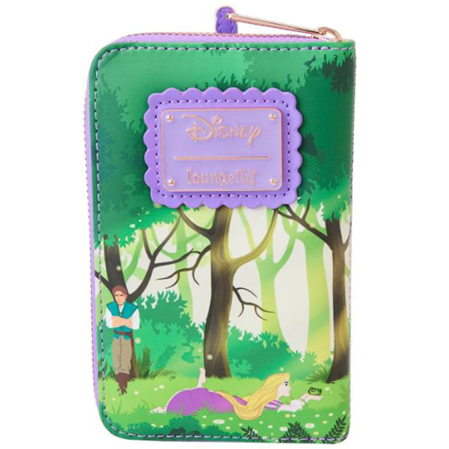 Loungefly Disney Tangled Rapunzel Swinging From Tower Zip Around Wallet