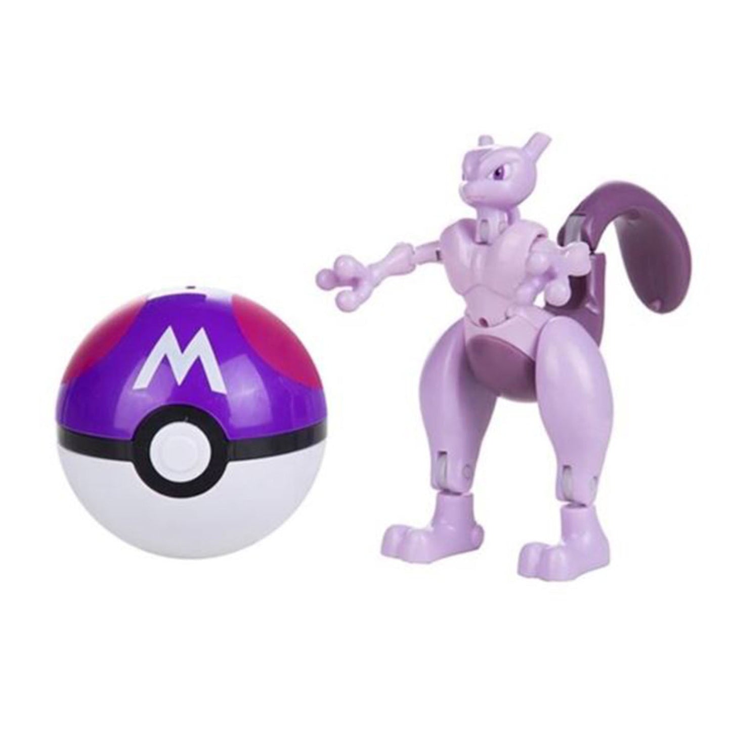 Pokemon Mewtwo Psychic With Pokeball Action Figure Set