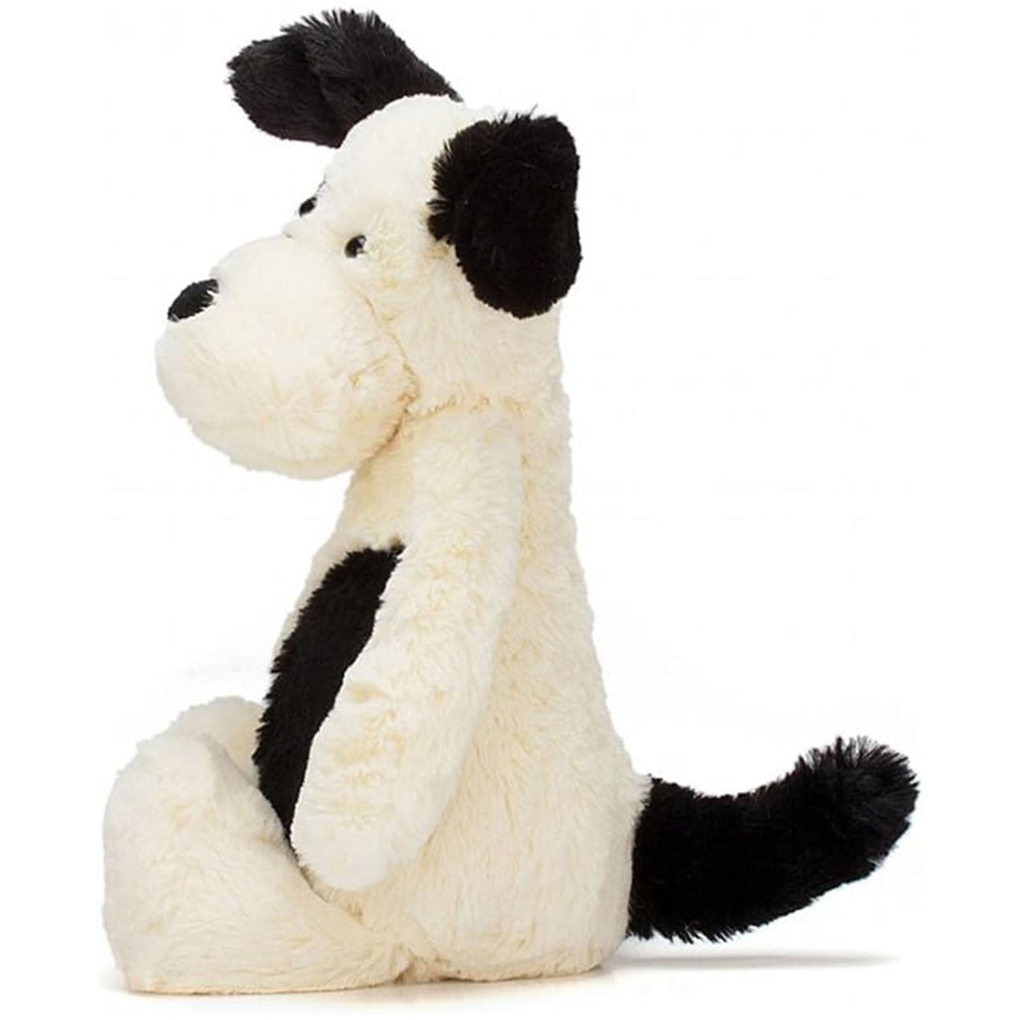 Jellycat Bashful Black And Cream Puppy Medium 9 Inch Plush Figure