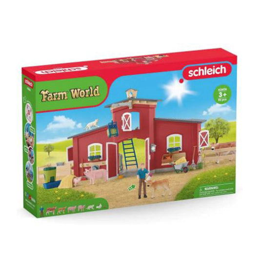 Schleich Farm World Large Barn With Animals Set 42606