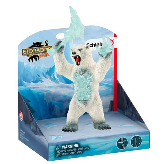 Schleich Eldrador Creatures Blizzard Bear With Weapon 42510