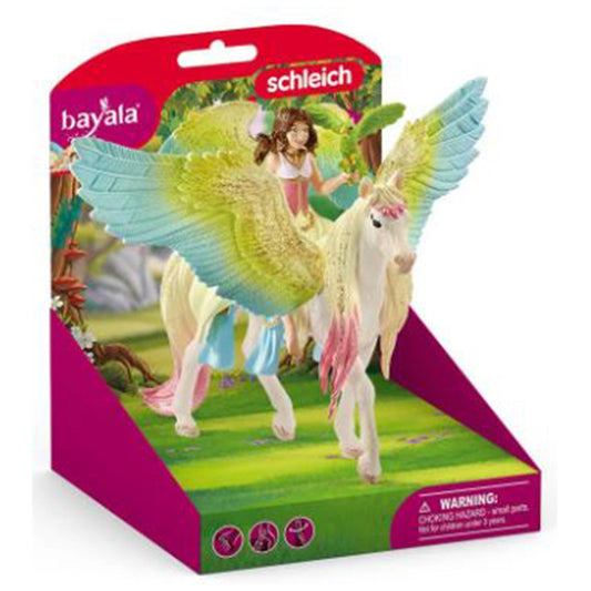 Schleich Bayala Fairy Surah With Glitter Pegasus Figure 70566