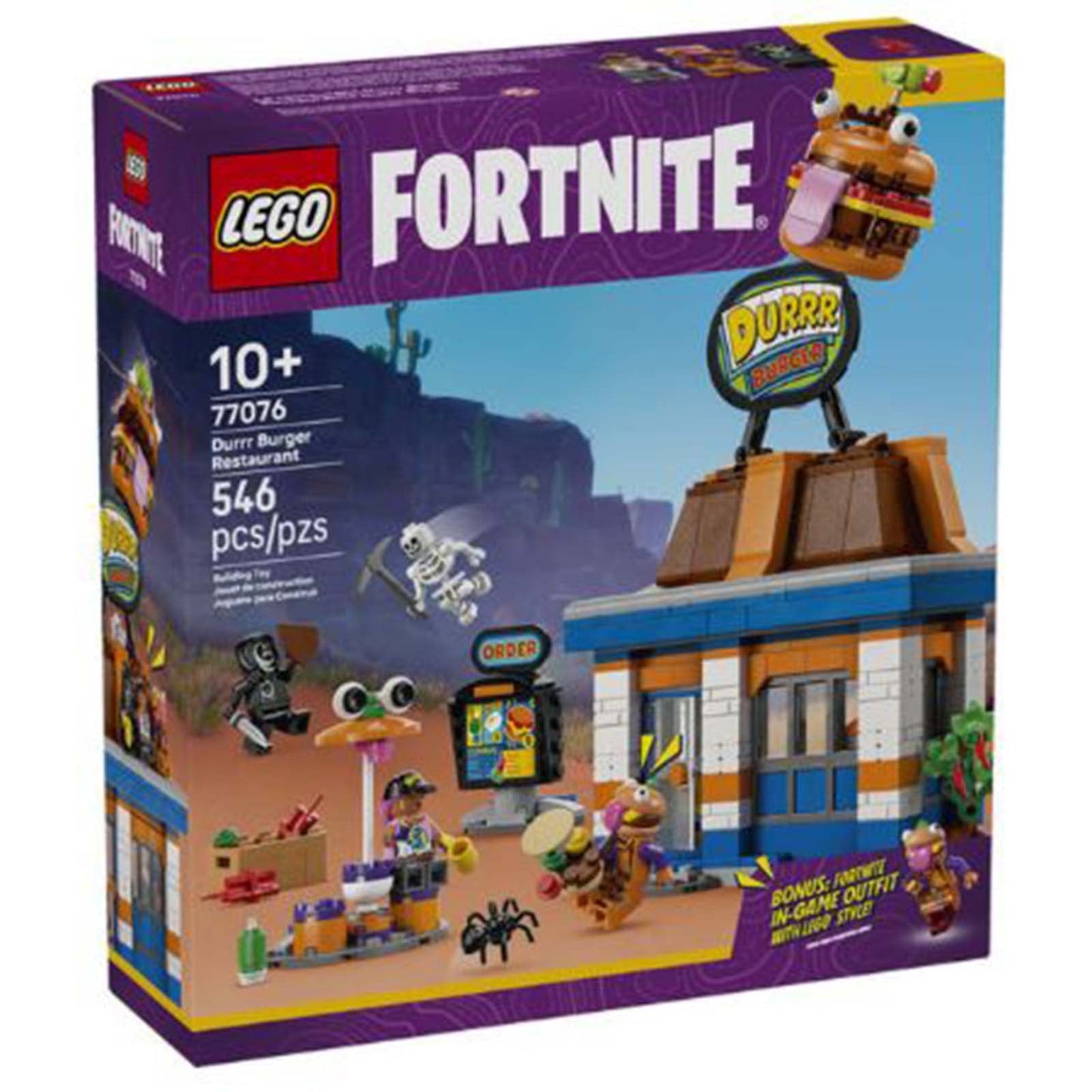 LEGO® Fortnite Durrr Burger Restaurant Building Set 77076