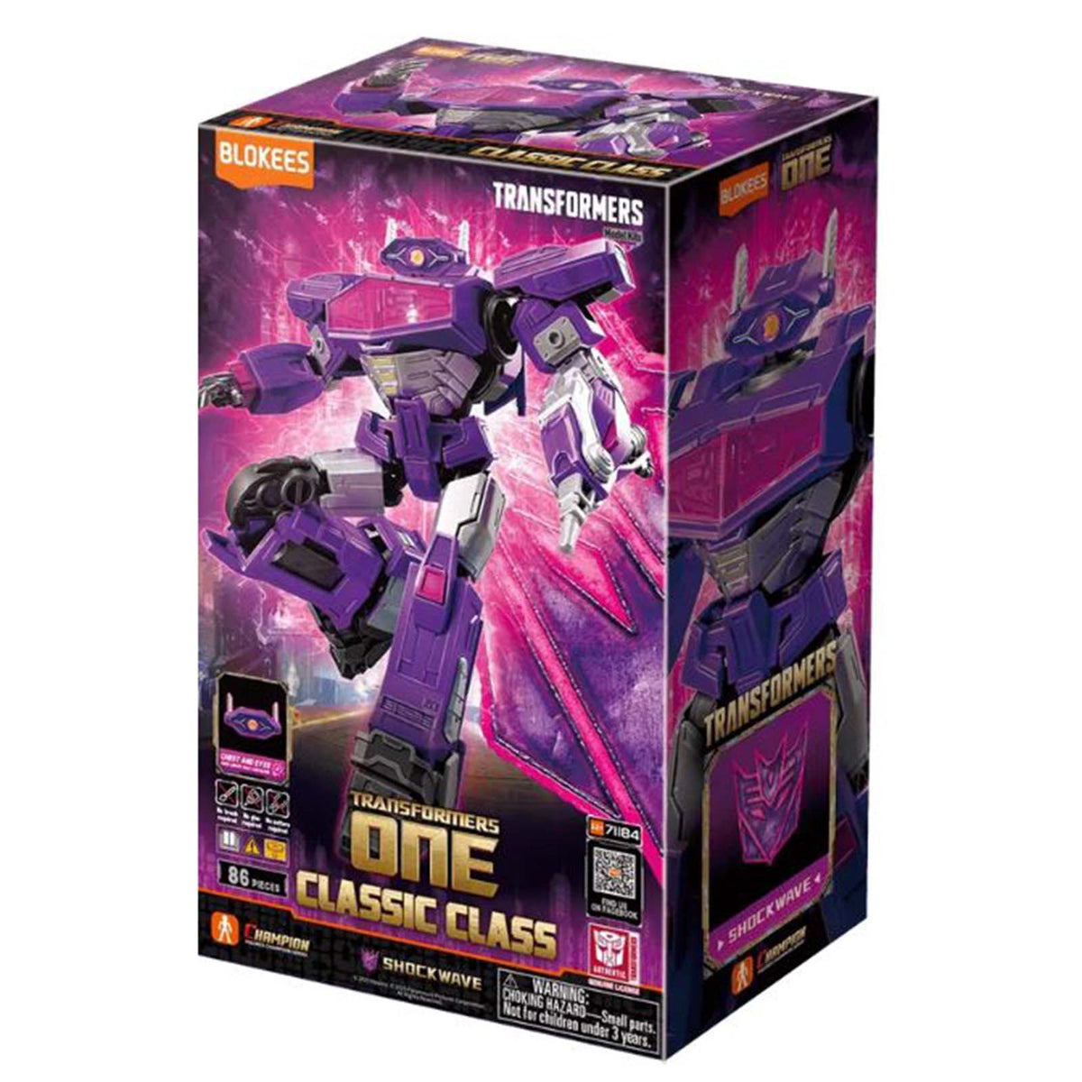 Blokees Transformers One Classic Class Shockwave 86 Piece Model Kit