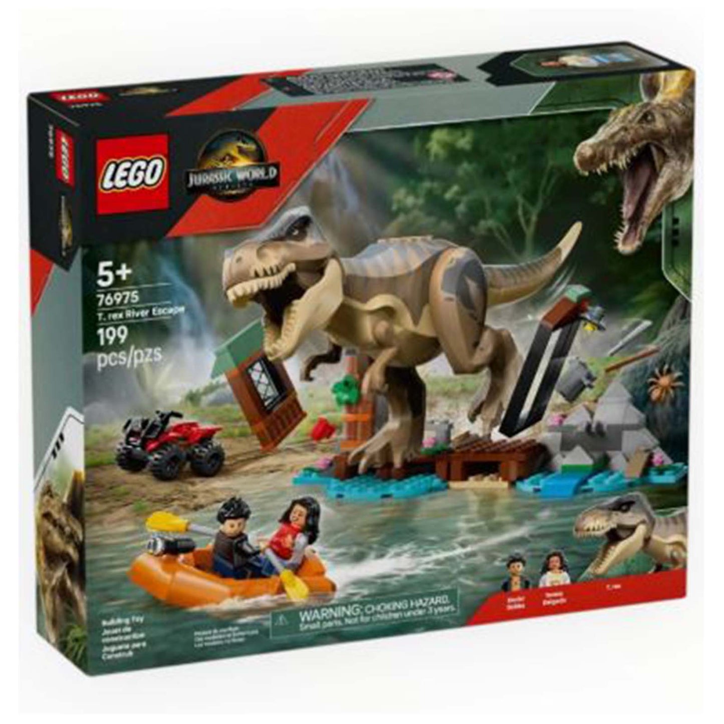 LEGO® Jurassic World Rebirth T Rex River Escape Building Set 76975