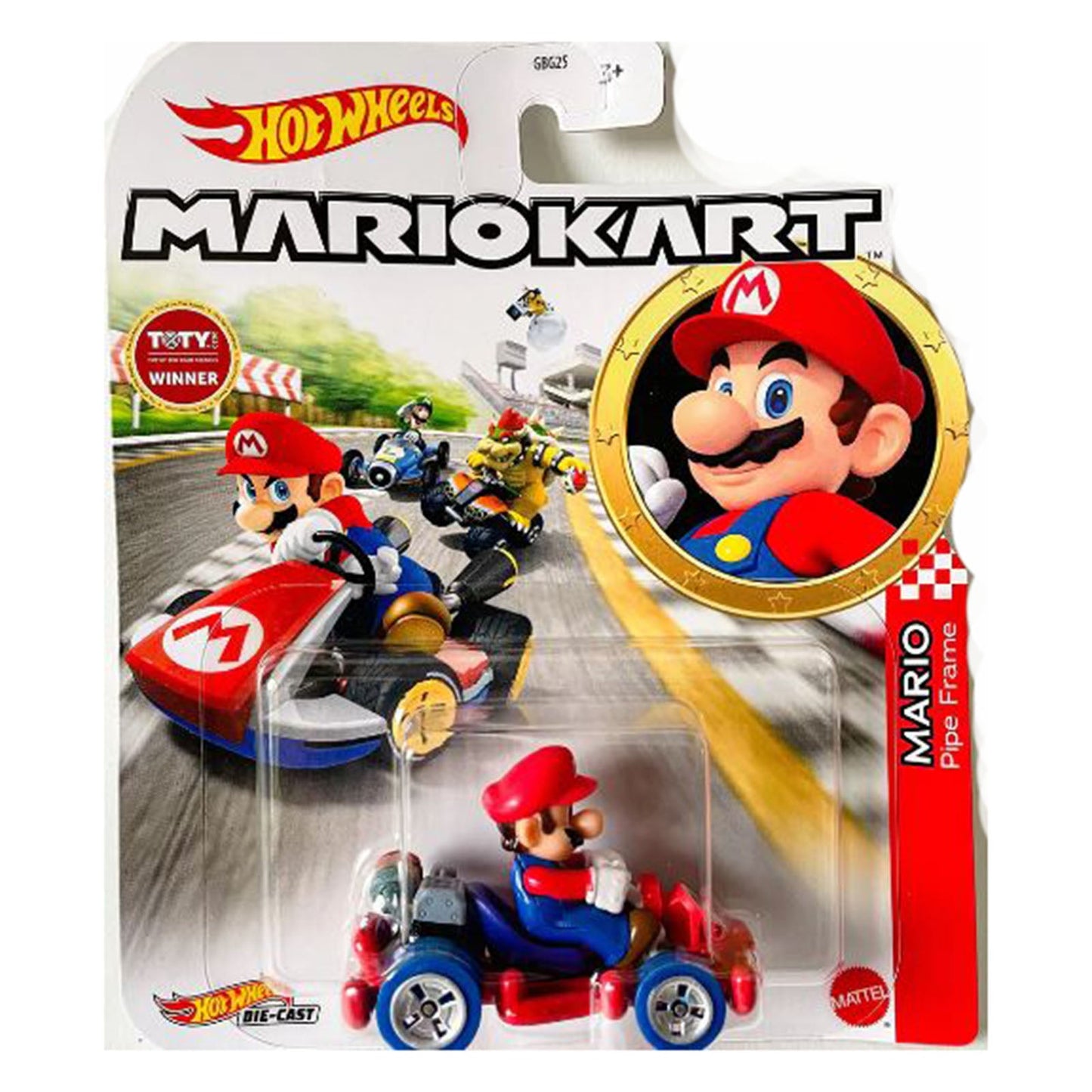 Hot Wheels Mario Kart Mario Pipe Frame Kart