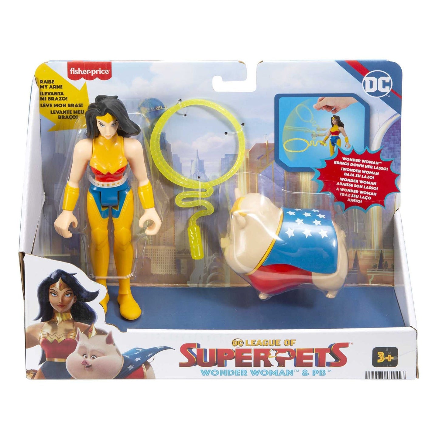 Fisher Price DC League Of Superpets Wonder Woman And PB Figure