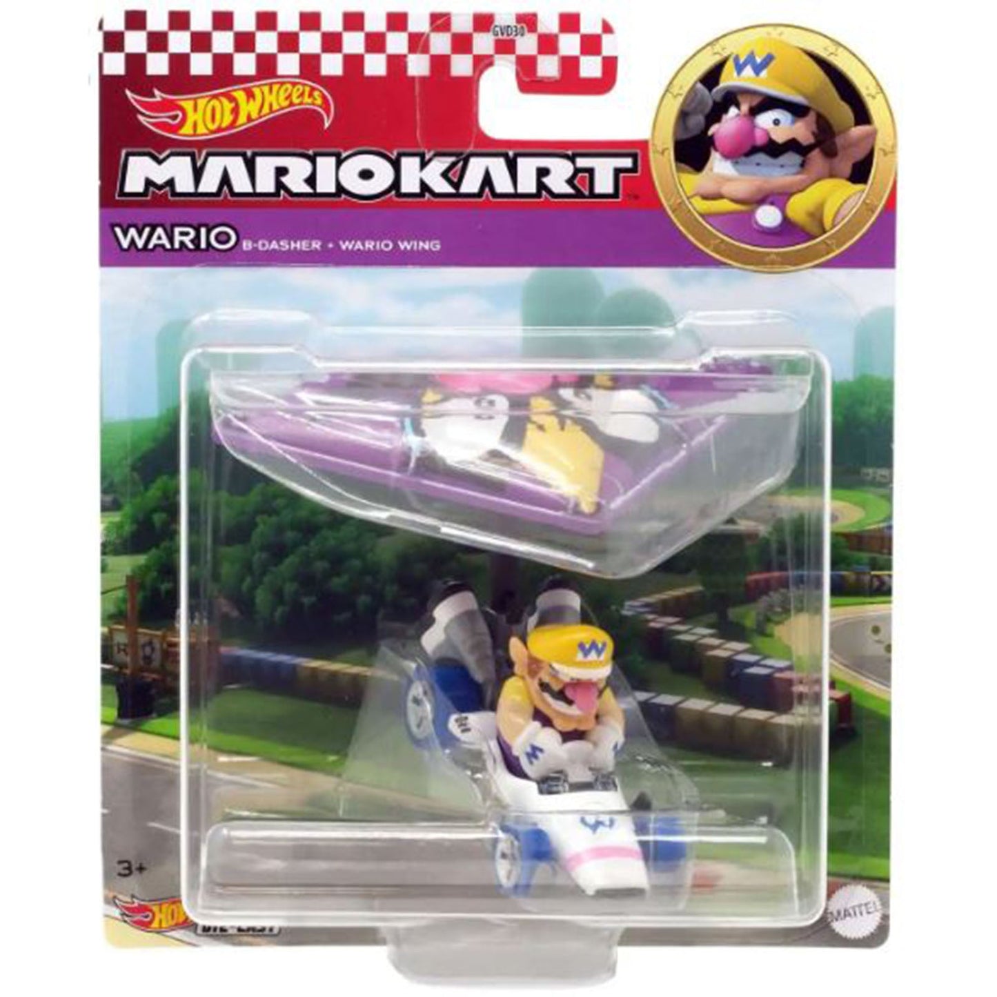 Mattel Hot Wheels Mario Kart Wario B-Dasher Figure