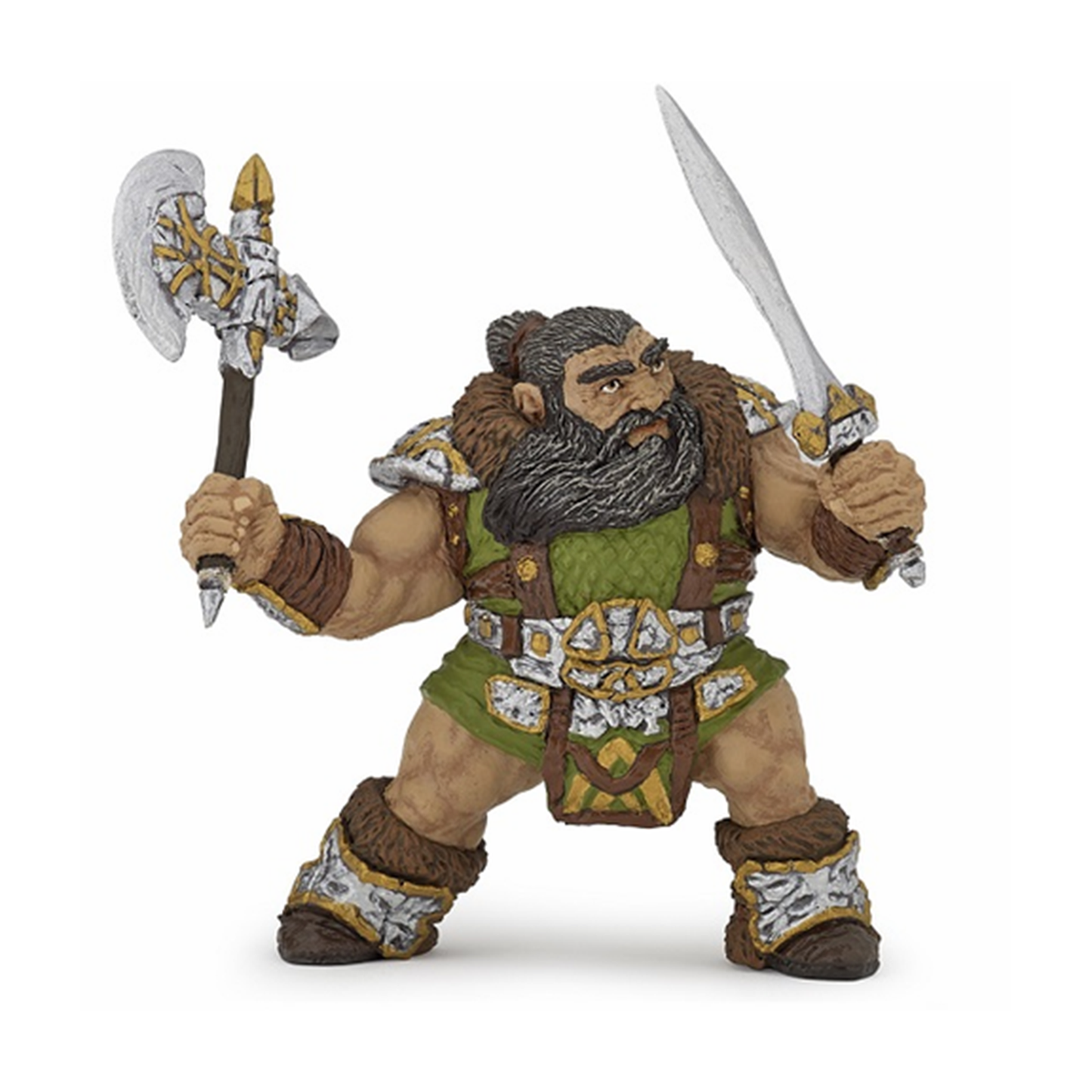 Papo Dwarf Warrior With Axe Fantasy Figure 38997