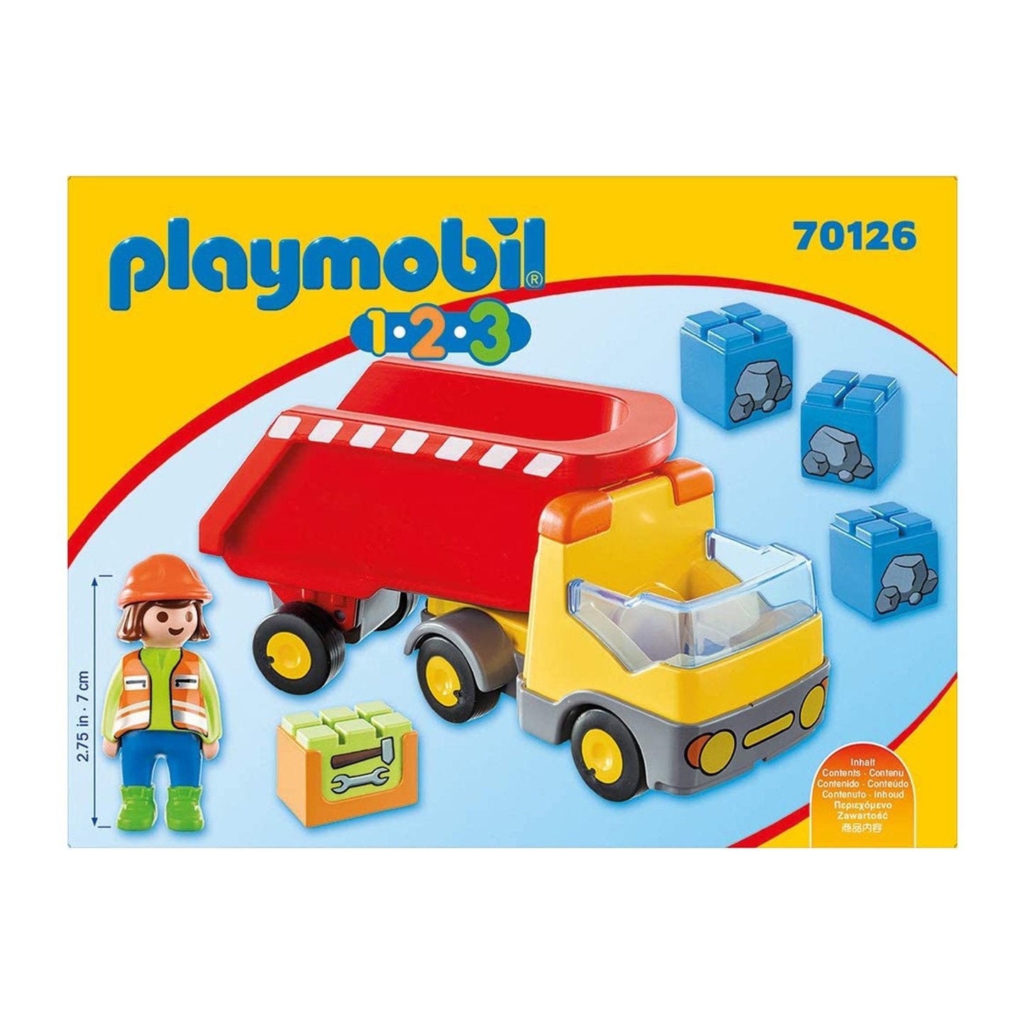 Playmobil 1-2-3 Dump Trump Building Set 70126