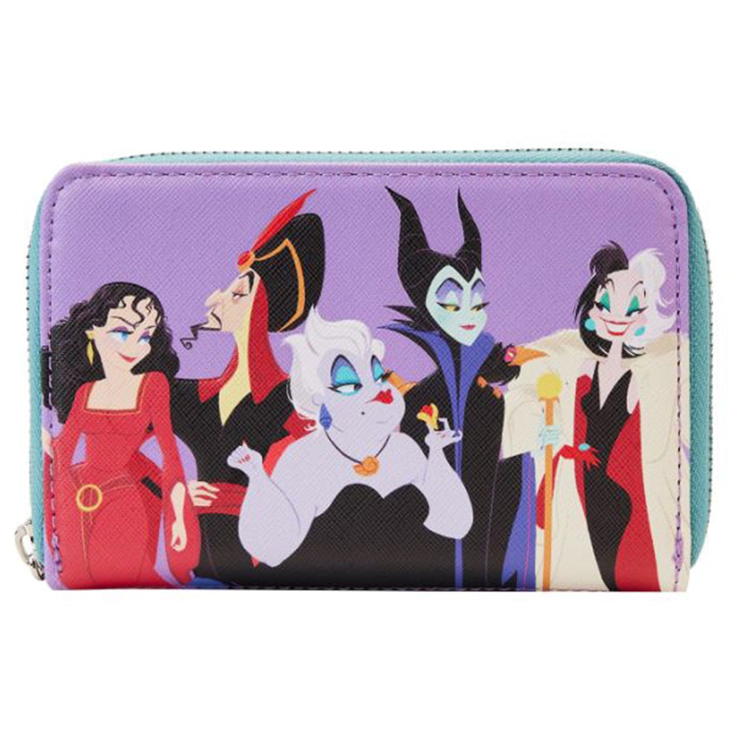 Loungefly Disney Villains Color Block Zip Around Wallet