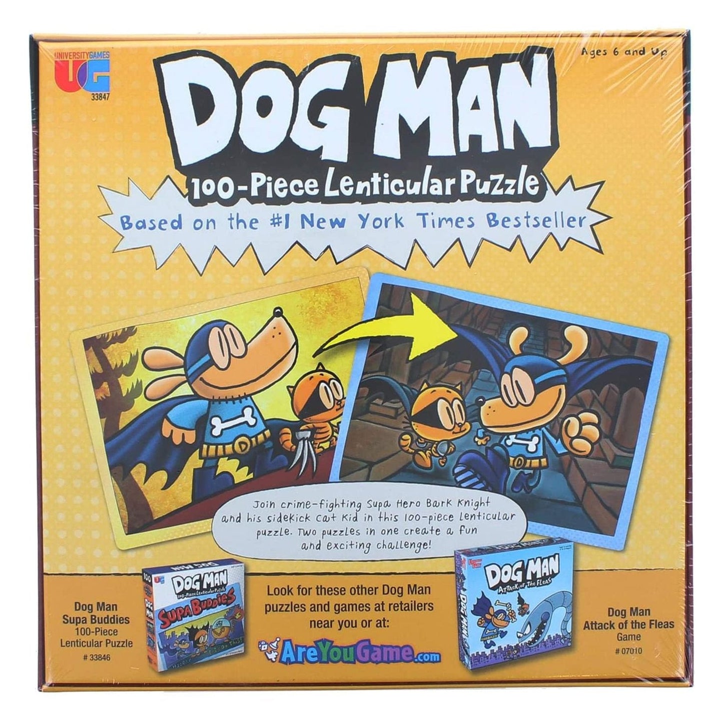 Dog Man Adventures Lenticular 100 Piece Puzzle