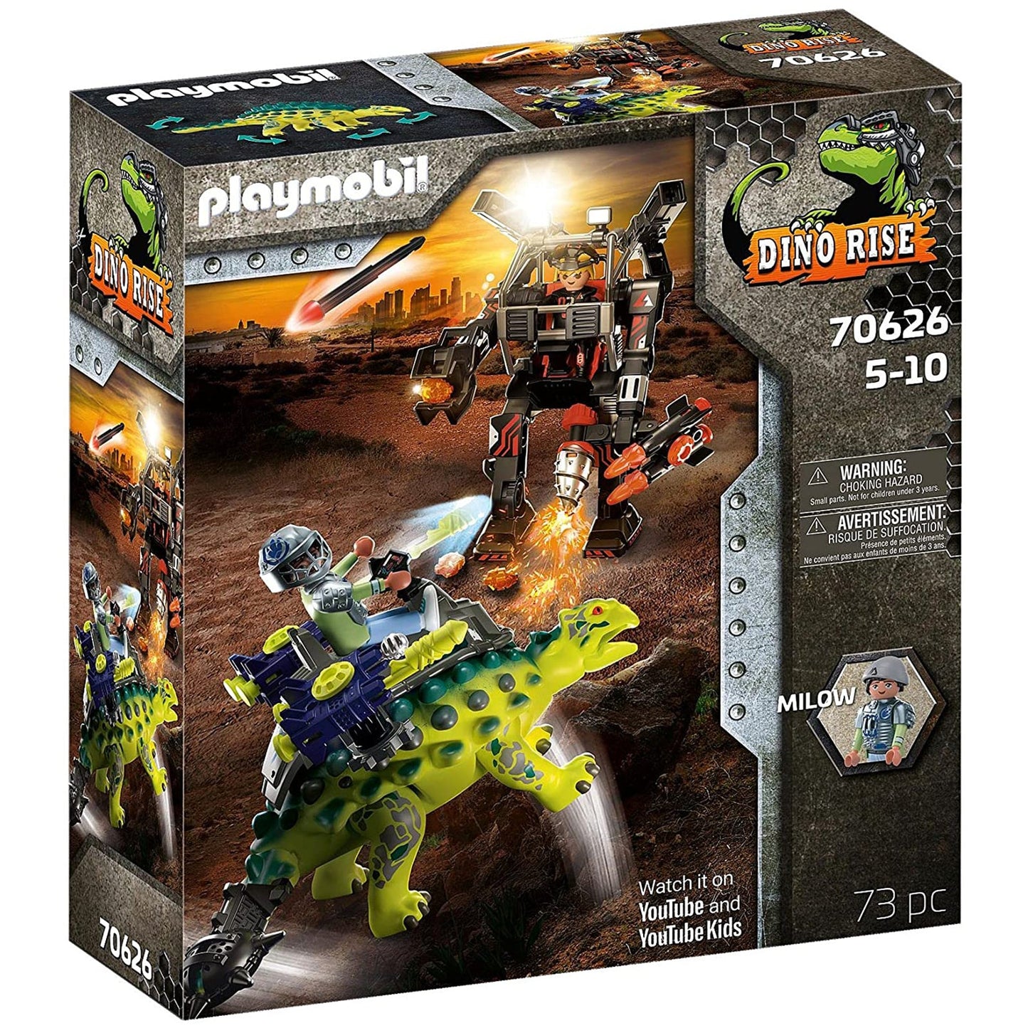 Playmobil Dino Rise Saichania Invasion Of The Robot 70626