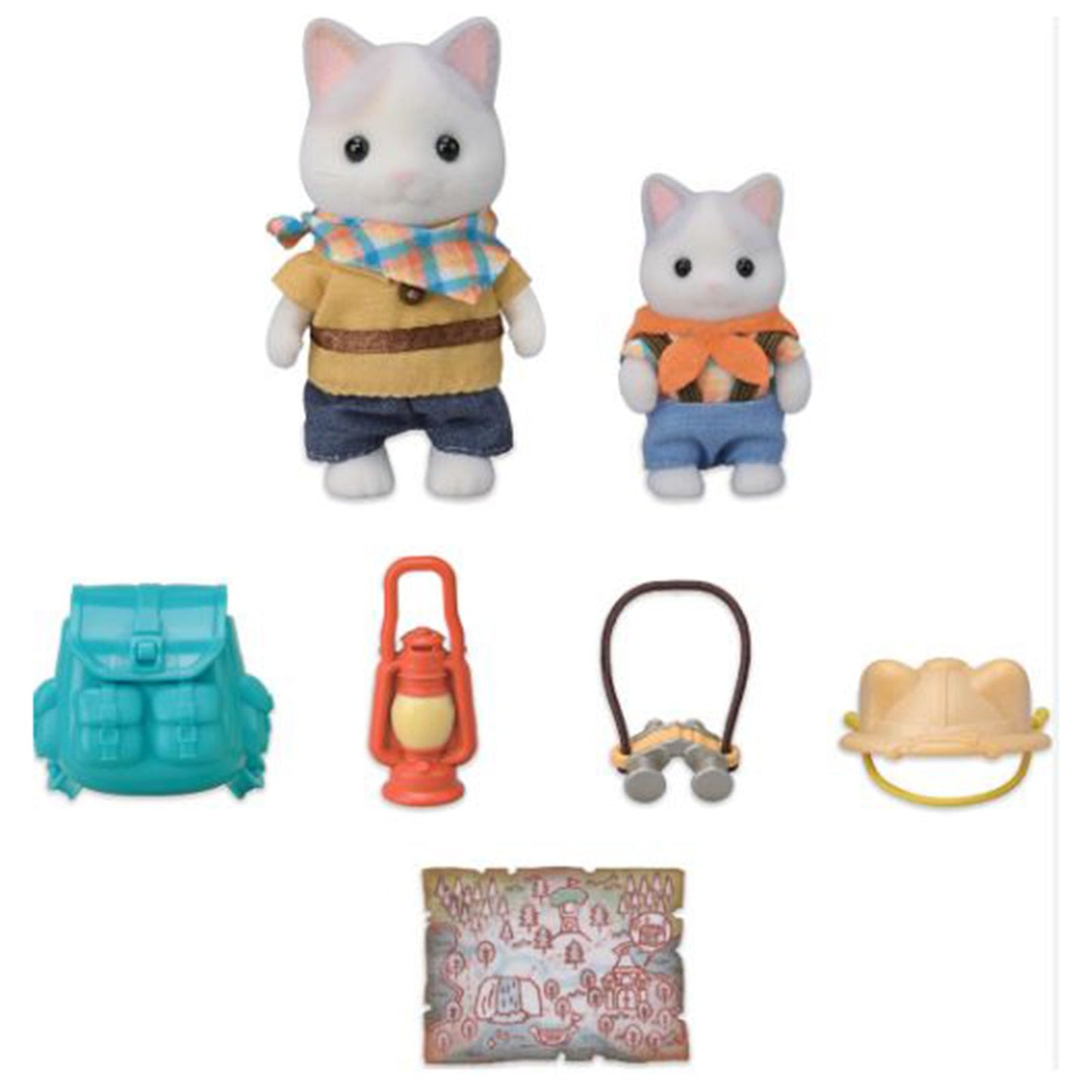 Calico Critters Exciting Exploration Latte Cat Brother And Baby Set CC2179