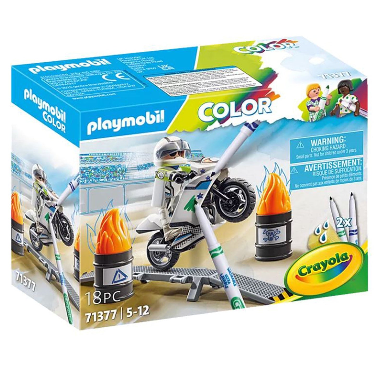 Playmobil Color Motorbike Building Set 71377