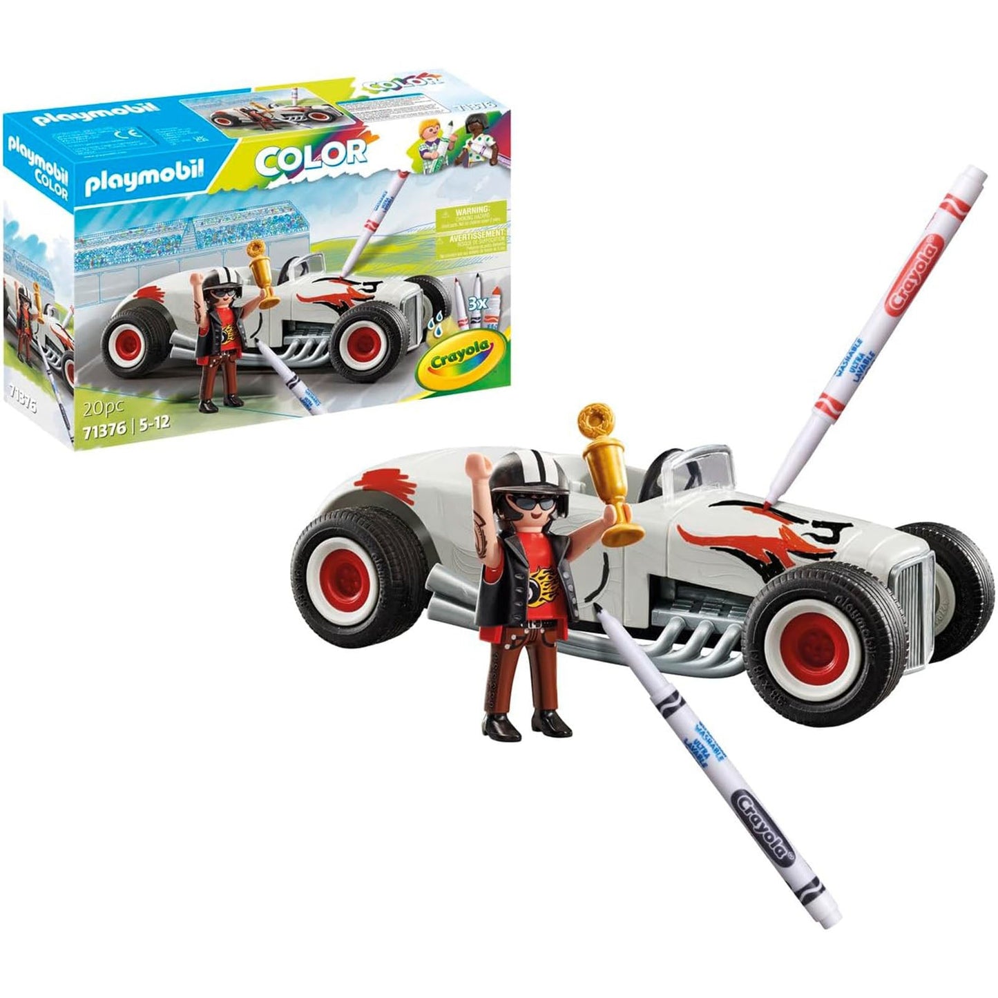 Playmobil Color Hot Rod Building Set 71376