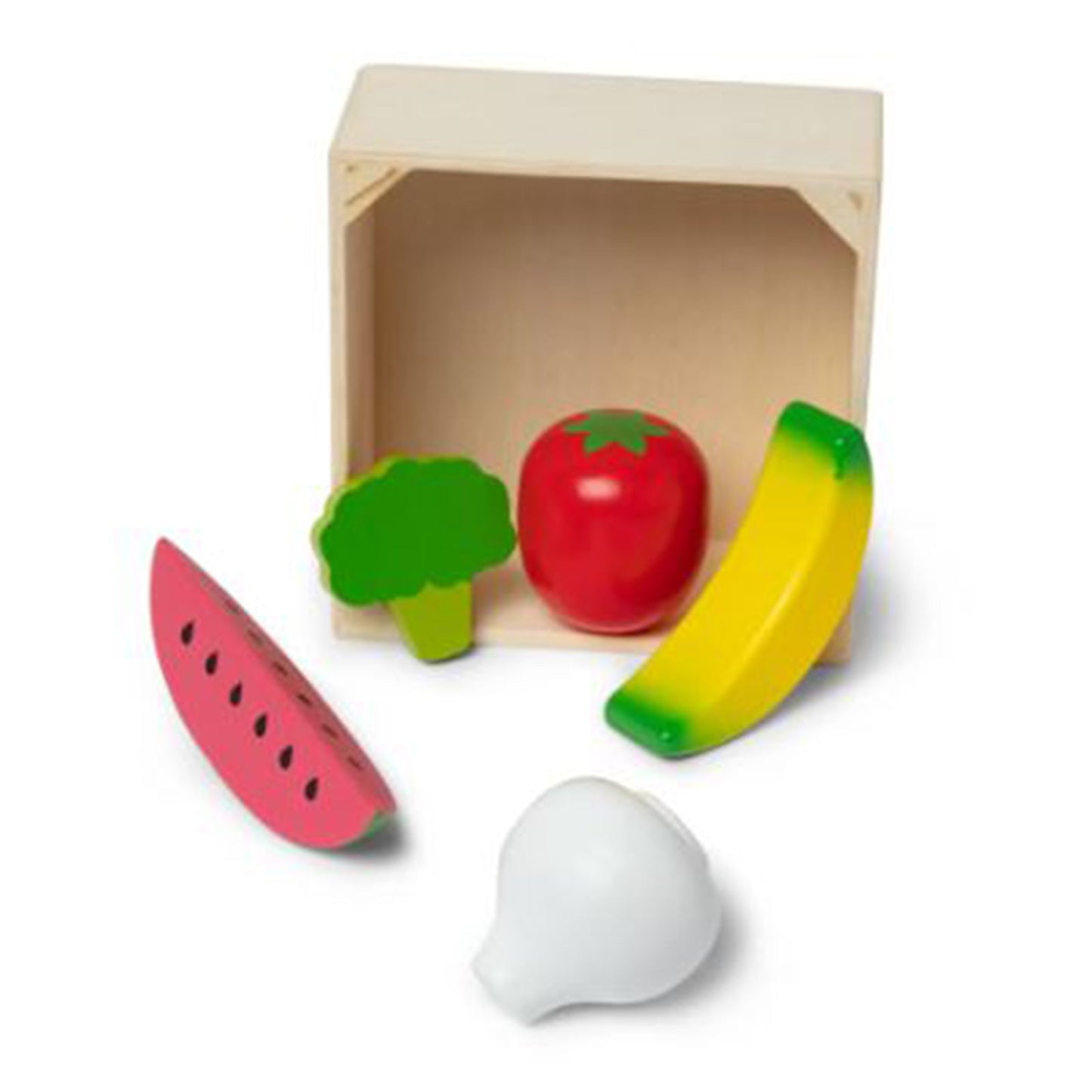 Melissa And Doug Wooden Food Groups Fruit And Vegetables Plat Set