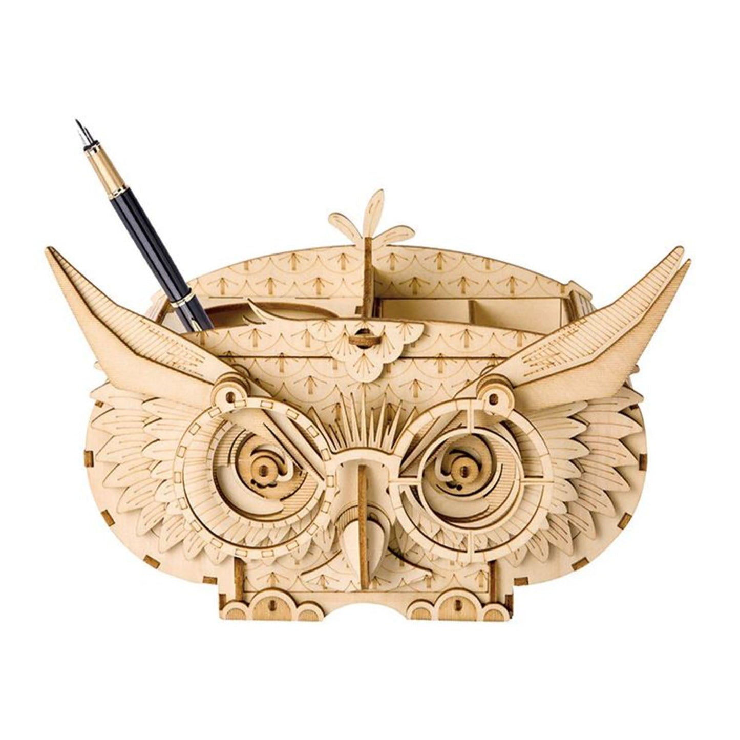 Robotime Rolife Owl Storage Box 3D Wooden Puzzle Building Set