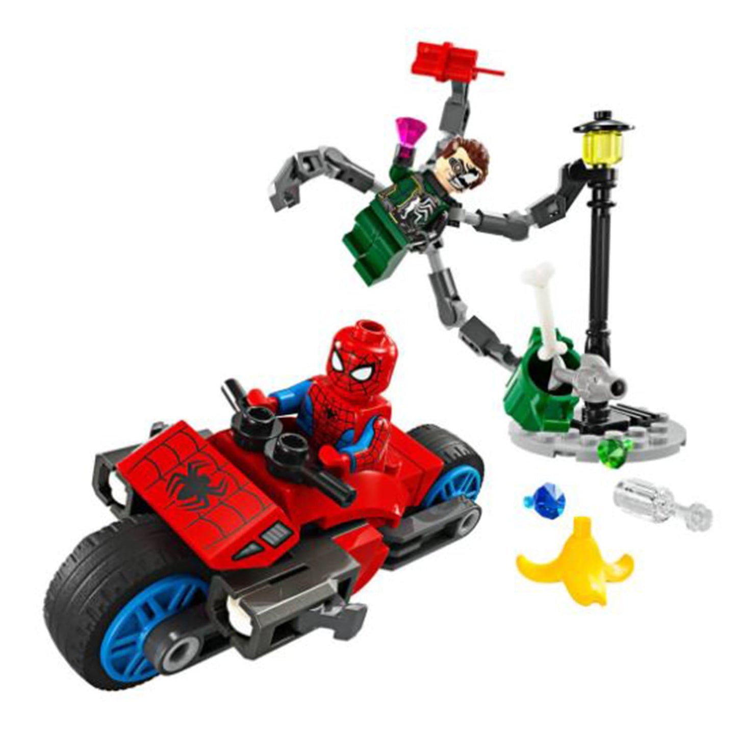 LEGO® Marvel Motorcycle Chase Spider-Man Vs Doc Ock Building Set 76275