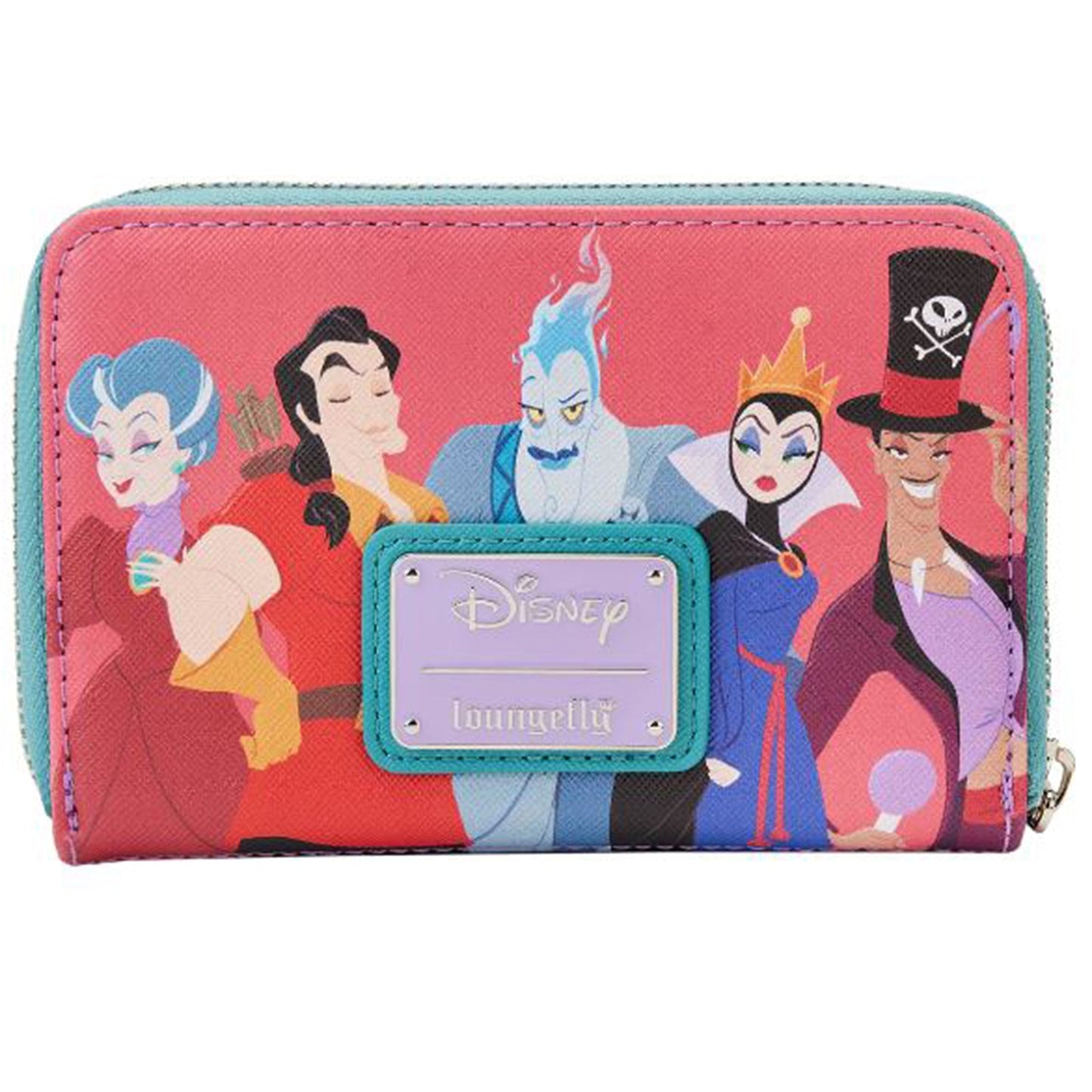 Loungefly Disney Villains Color Block Zip Around Wallet