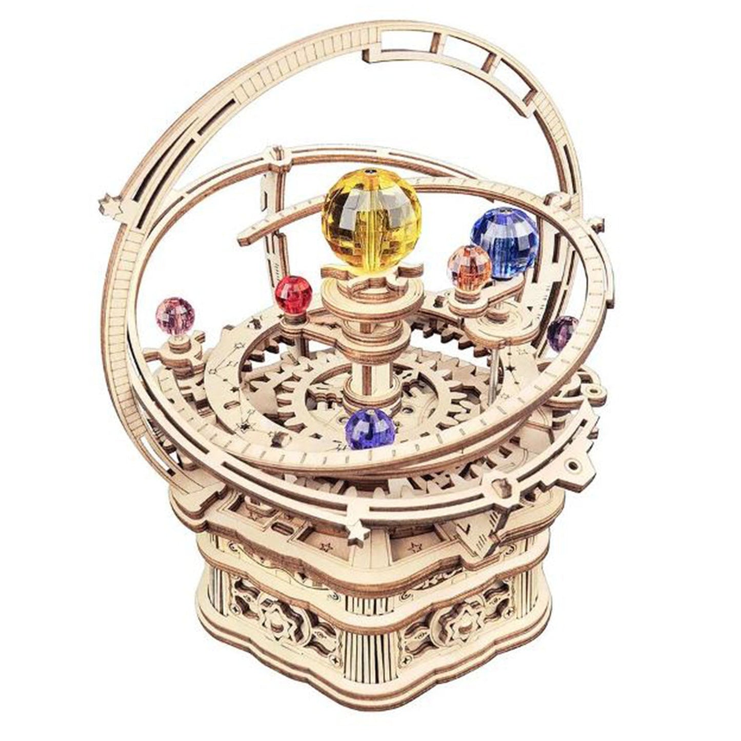 Robotime Rokr Starry Night Orrery Planetary Music Box Building Set