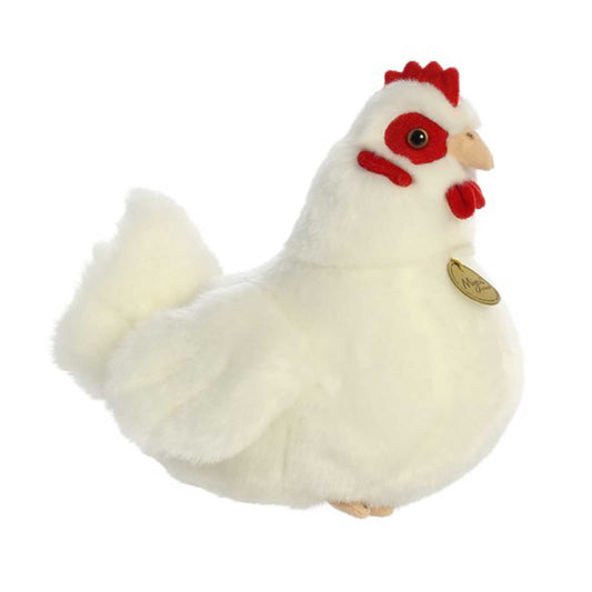 Aurora Miyoni White Hen 9 Inch Plush Figure