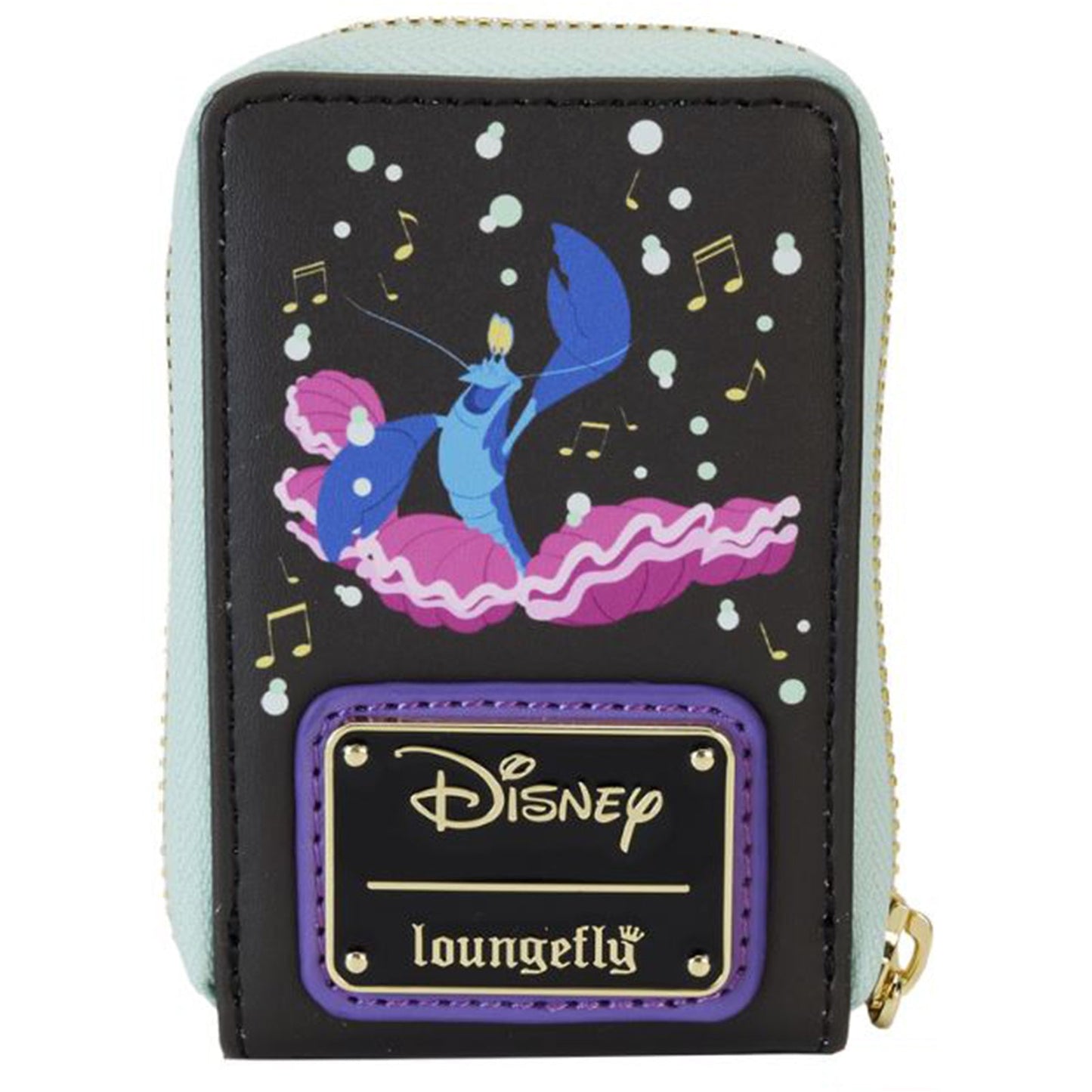 Loungefly Disney The Little Mermaid 35th Anniversary Life Is The Bubbles Accordion Zip Around Wallet