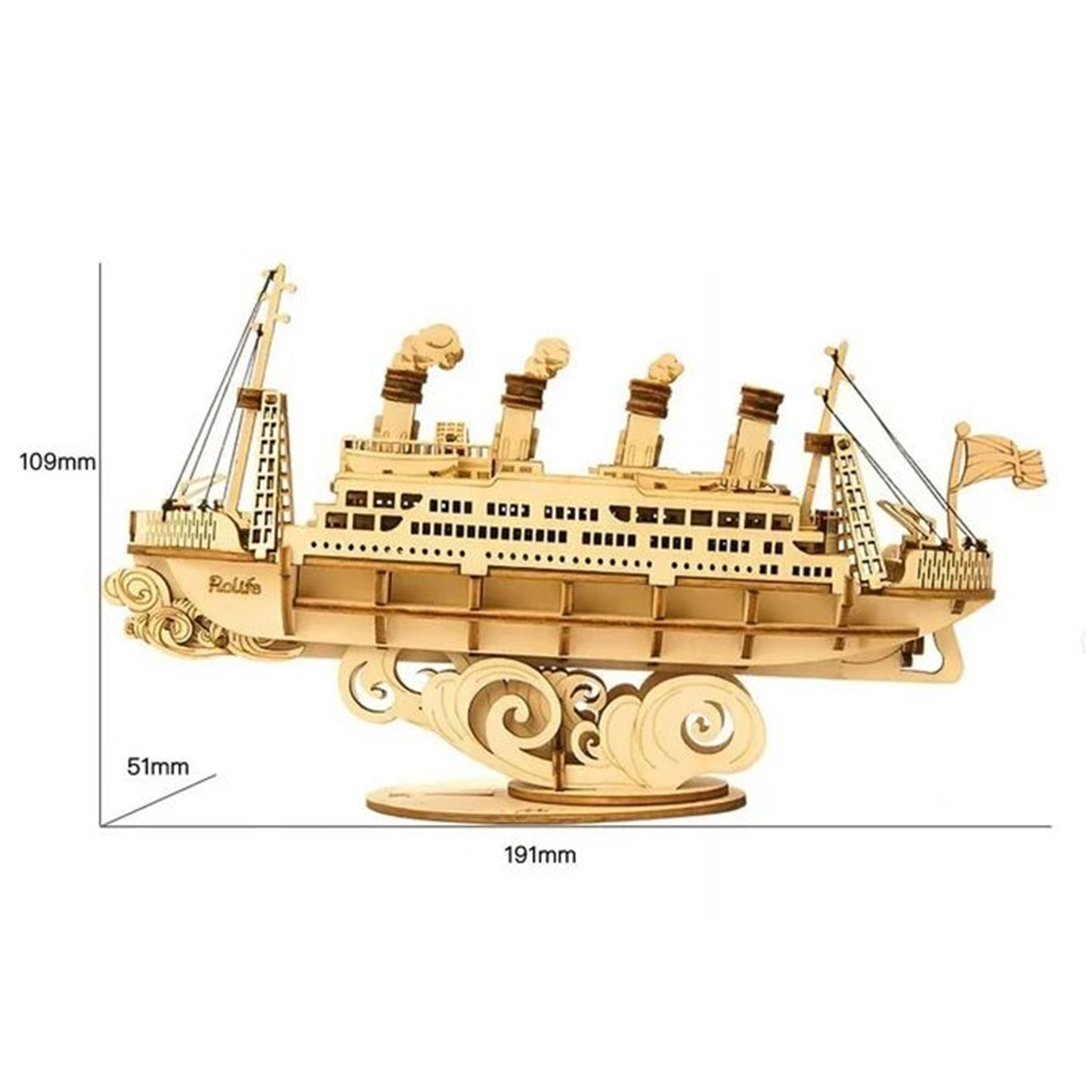 Robotime Rolife Cruise Ship 3D Wooden Puzzle