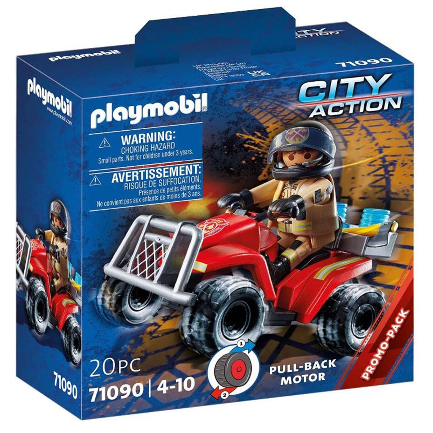 Playmobil City Action Fire Rescue Speed Quad Building Set 71090