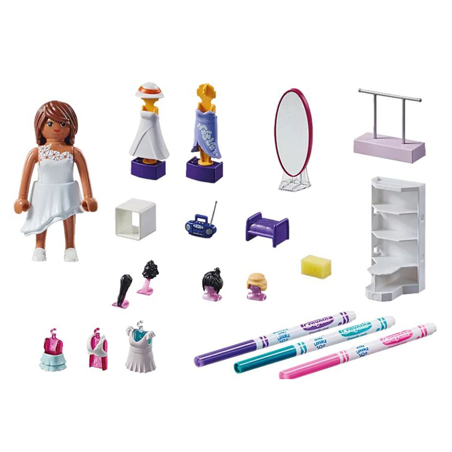 Playmobil Color Dressing Room Building Set 71373