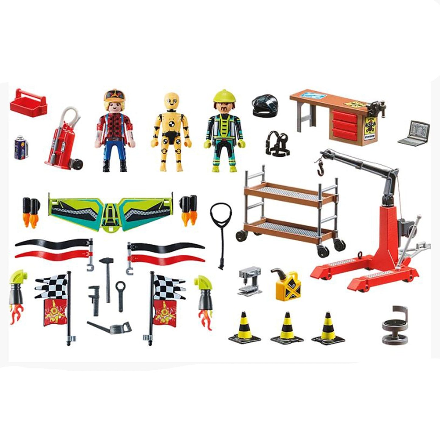 Playmobil Air Stunt Show Service Station Building Set 70834