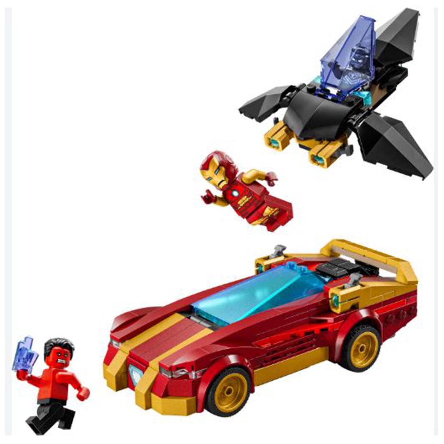 LEGO® Marvel Iron Man Car And Black Panther Verses Red Hulk Building Set 76310