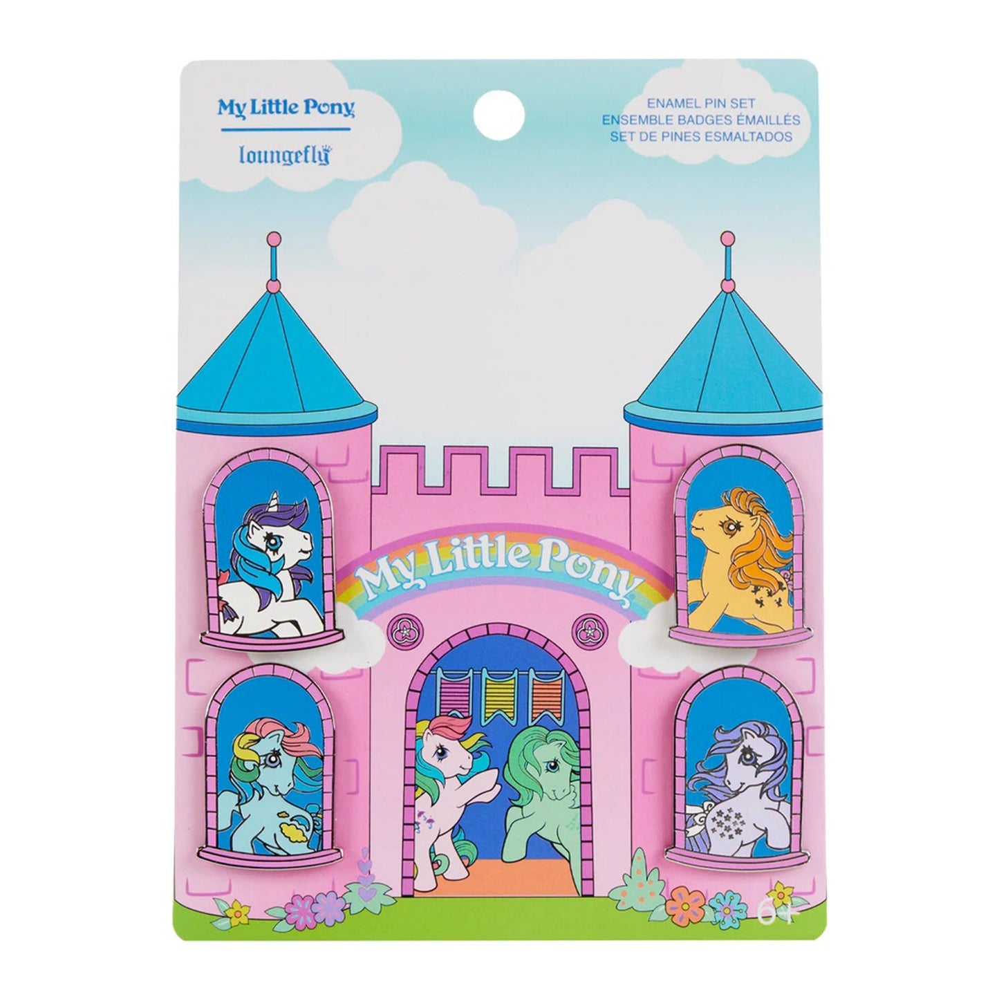 Loungefly Hasbro My Little Pony Castle Windows 4 Piece Enamel Pin Set