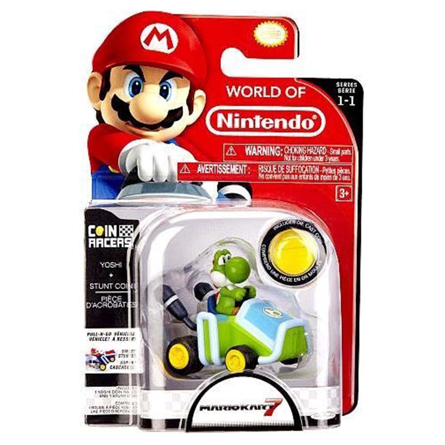 Jakks Pacific World Of Nintendo Coin Racers Yoshi And Stunt Coin Set