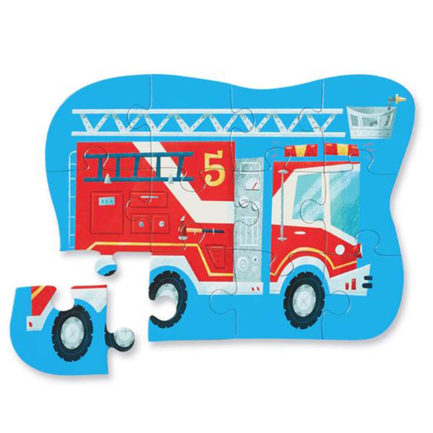 Crocodile Creek Fire Truck 12 Piece Mini Jigsaw Puzzle