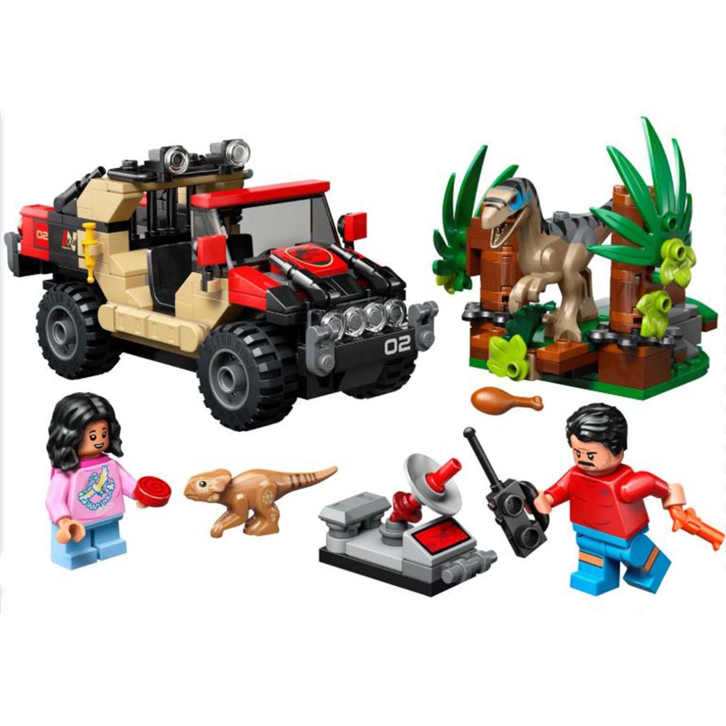 LEGO® Jurassic World Rebirth Raptor Off-Road Escape Building Set 76972