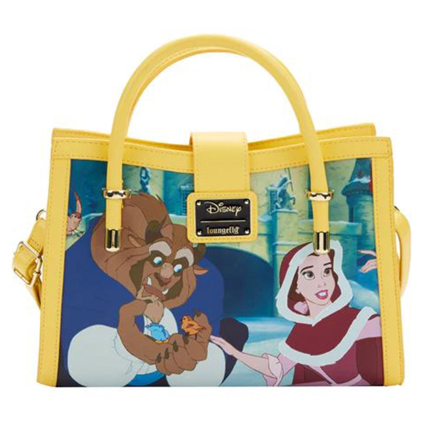 Loungefly Disney Beauty And The Beast Belle Princess Scene Crossbody Bag Purse