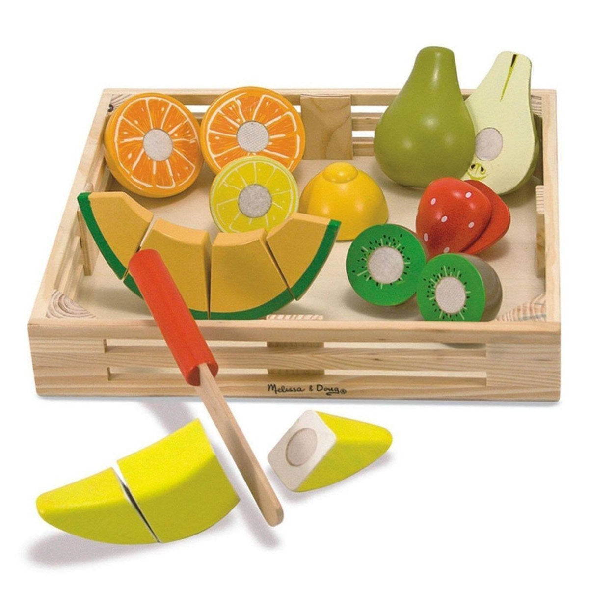 Melissa And Doug Wooden Cutting Fruit Set