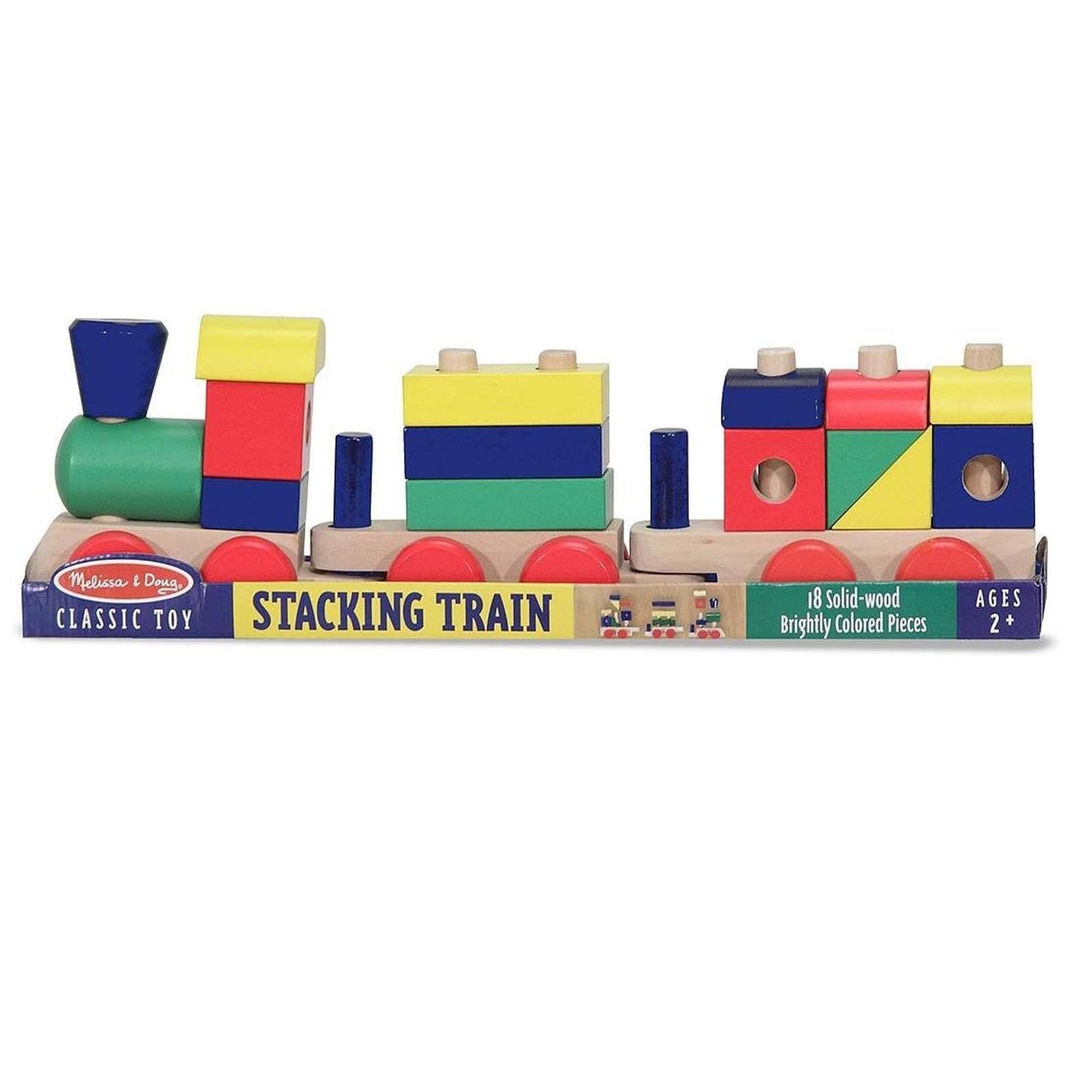 Melissa And Doug Classic Toy Wooden Stacking Train Play Set