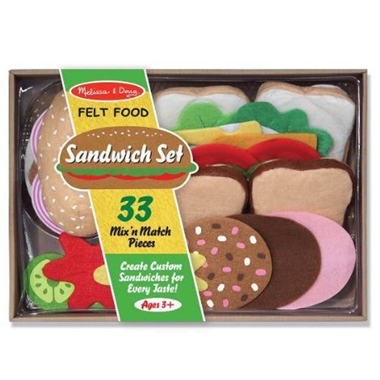 Melissa And Doug Felt Food Sandwich Set