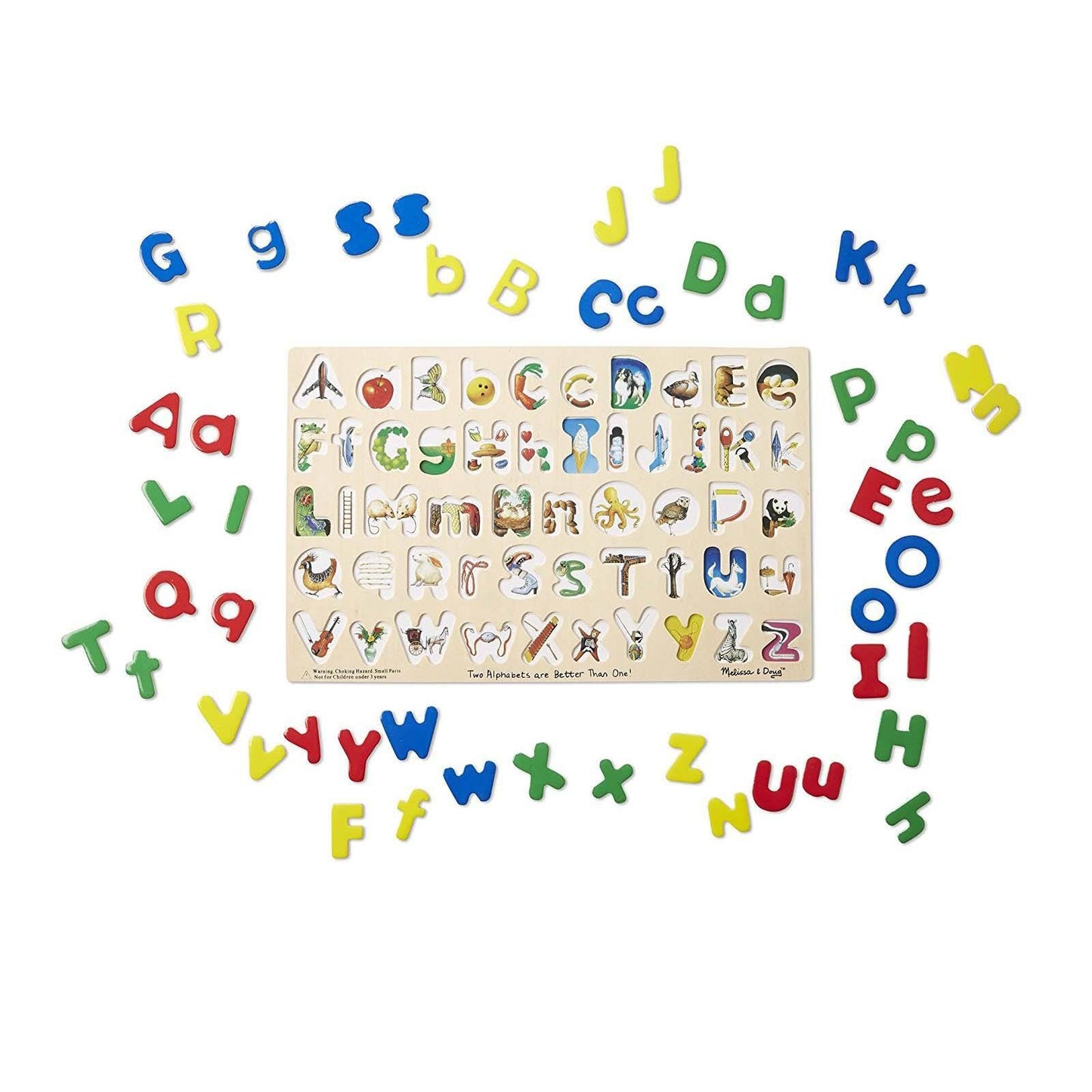 Melissa And Doug Two Alphabets Are Better Than One Puzzle