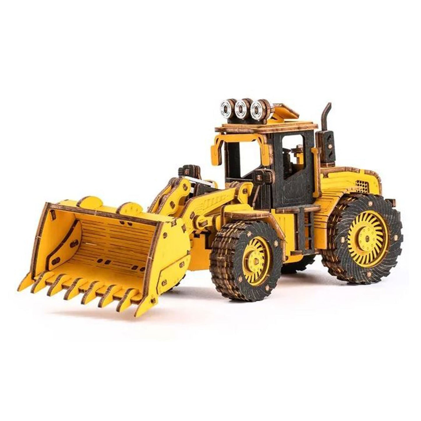 Rokr Bulldozer Engineering Vehicle Wooden Model Kit