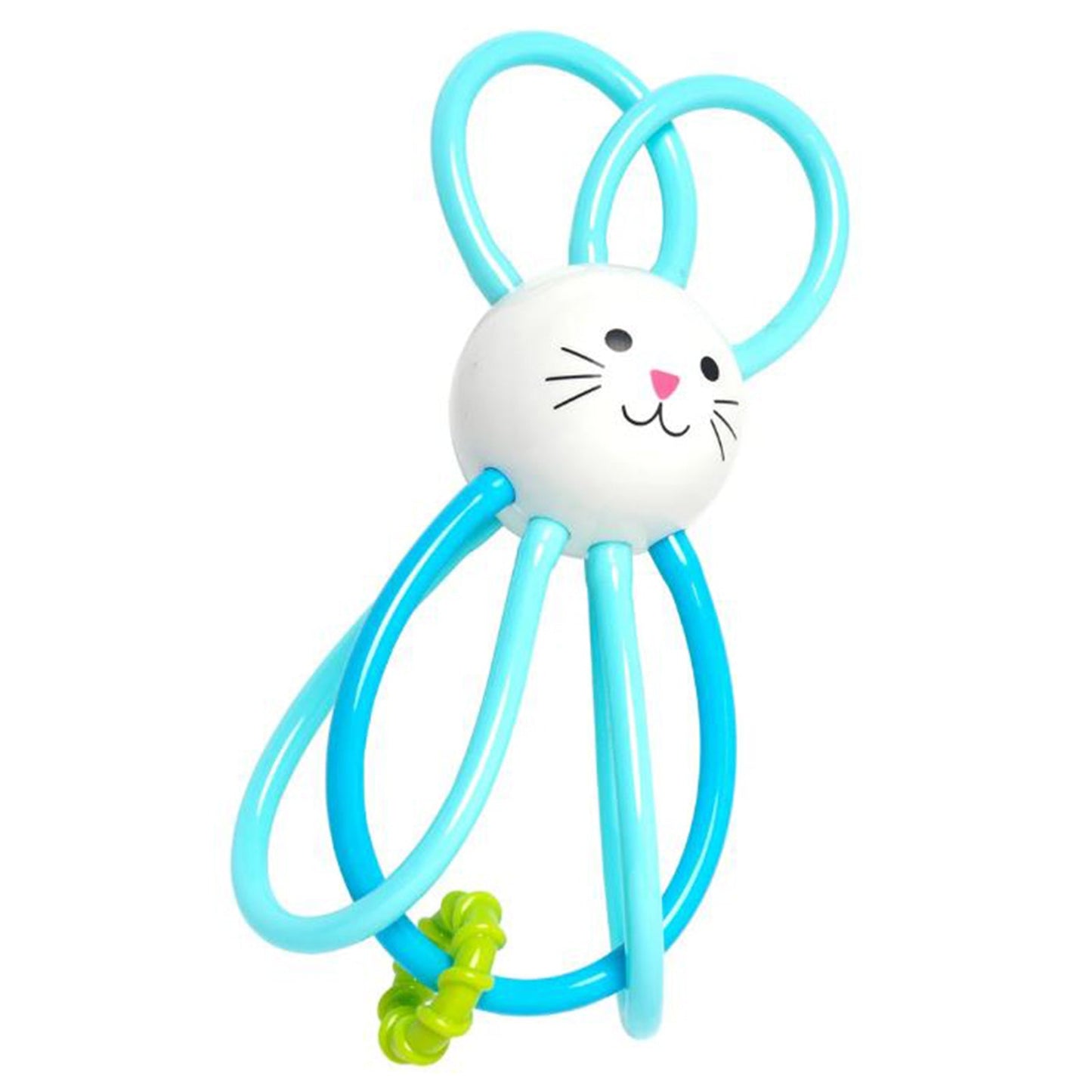 Manhattan Toys Zoo Winkel Bunny Blue Rattle Activity Toy