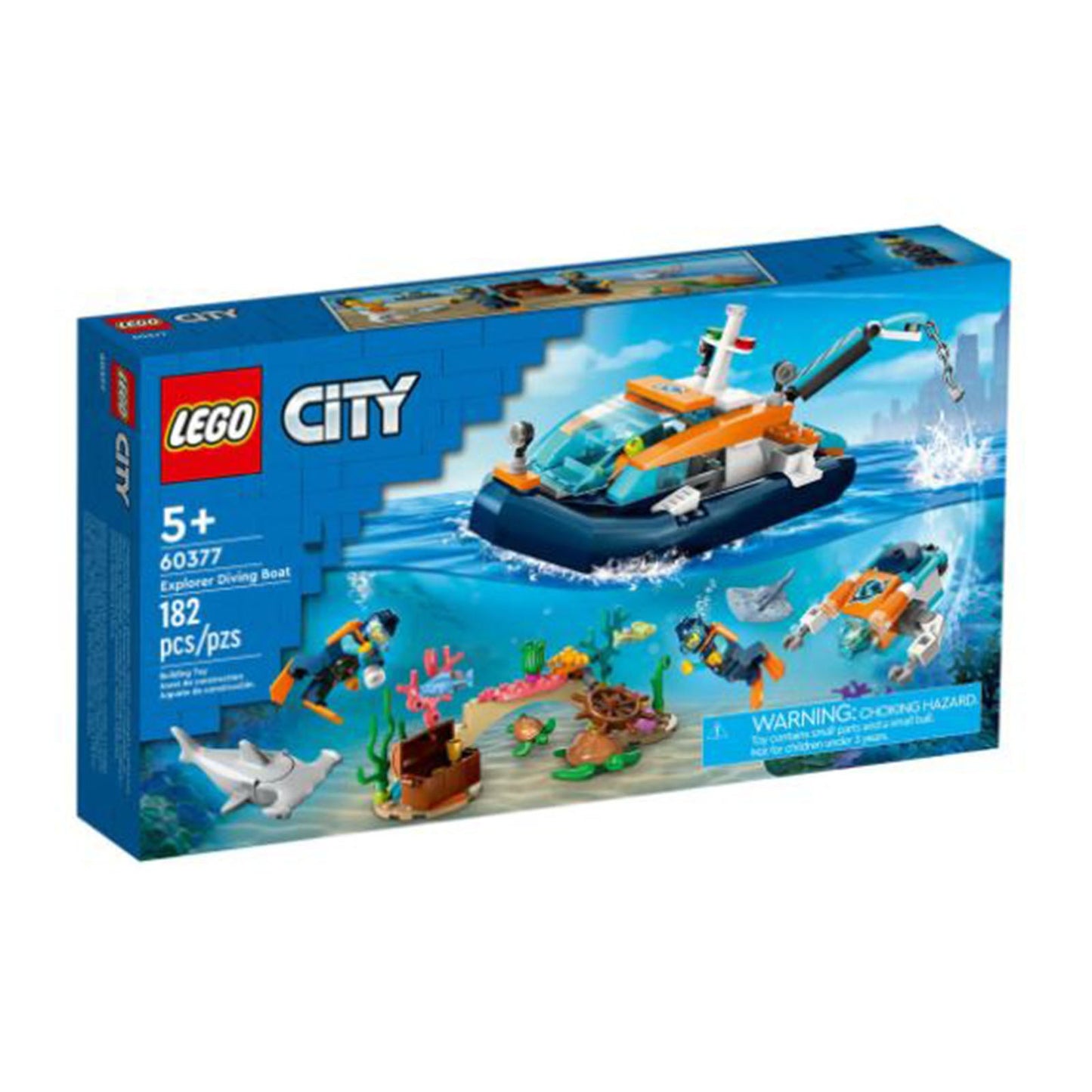 LEGO® City Explorer Diving Boat Building Set 60377