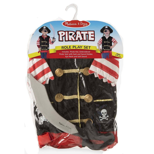 Melissa And Doug Pirate Role Play Costume Set